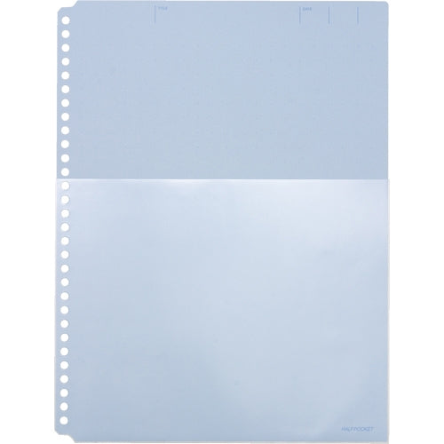 King Jim half pocket thickness mouth 108HP A4S ten pieces blue