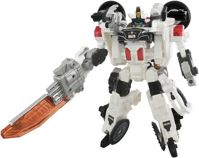 Takara Tomy Tomica Job Labor TJBDX Rising Police Braver Decalide Armor White Bike DX Set 4904810995081