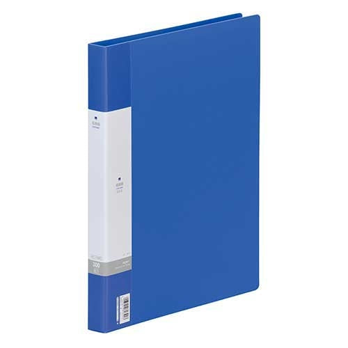 LIHITLAB. 名刺帳 G8801-8 300名 A4 30穴 青 4903419813413