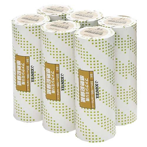 【ジョインテックス】FAX感熱記録紙B4 1in*100m*6本 A233J-6