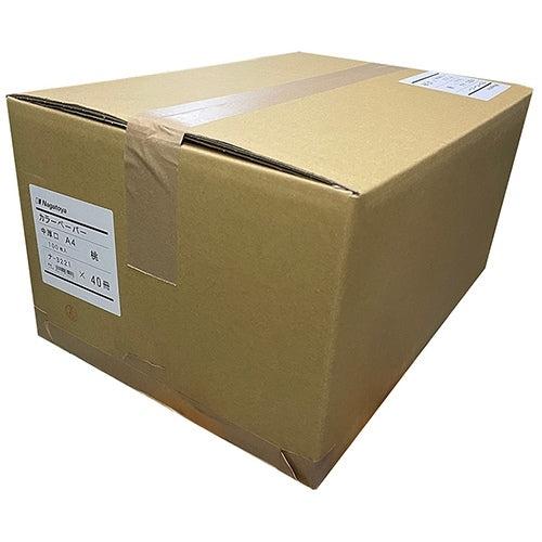 Nagatoya カラーペーパー中厚口A4 桃100枚 4961411732217