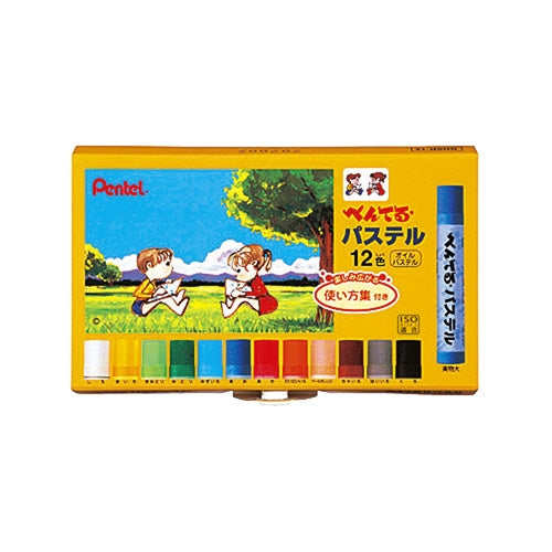ぺんてる パステル GHSR-12 12色セット 4902506215000