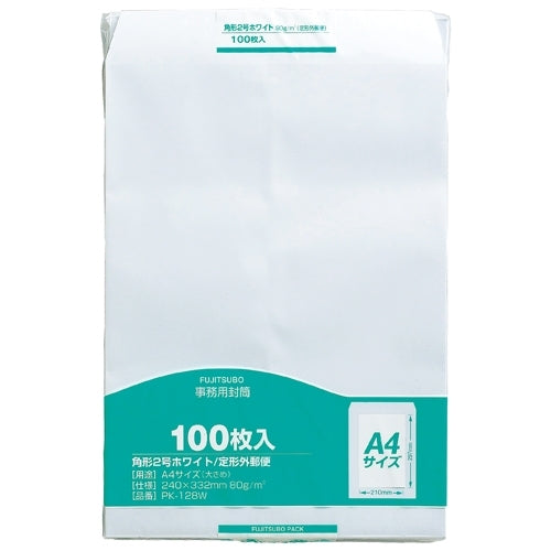 100 pieces of envelope PK-128W corner 2 white for the Ai Malle office work