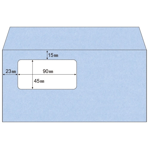 200 pieces of envelope MF13 aqua with HISAGO window