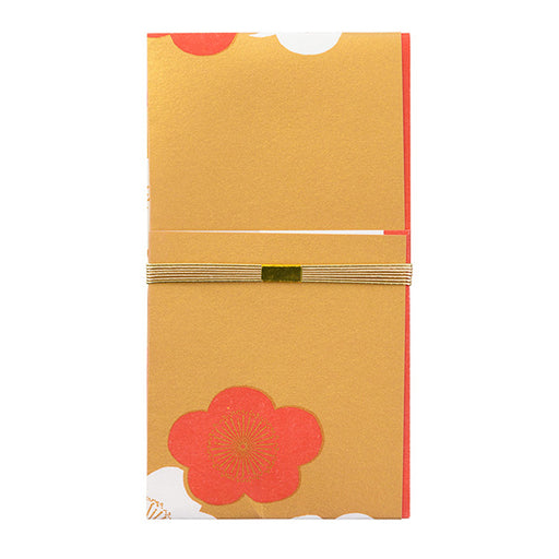 25365006 ミドリ 金封 結婚祝 打掛 金襴梅柄 デザインフィル 4902805253659（5セット）