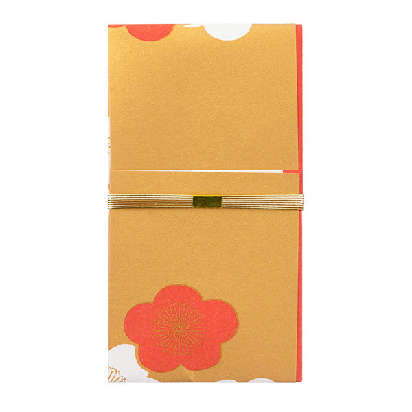 25365006 ミドリ 金封 結婚祝 打掛 金襴梅柄 デザインフィル 4902805253659（5セット）