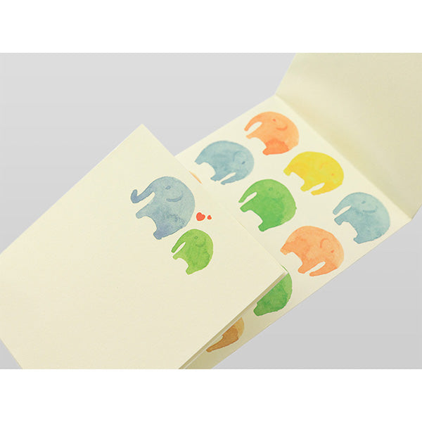 Midori/25366006_Kinpo366 Baby shower watercolor elephant pattern/4902805253666