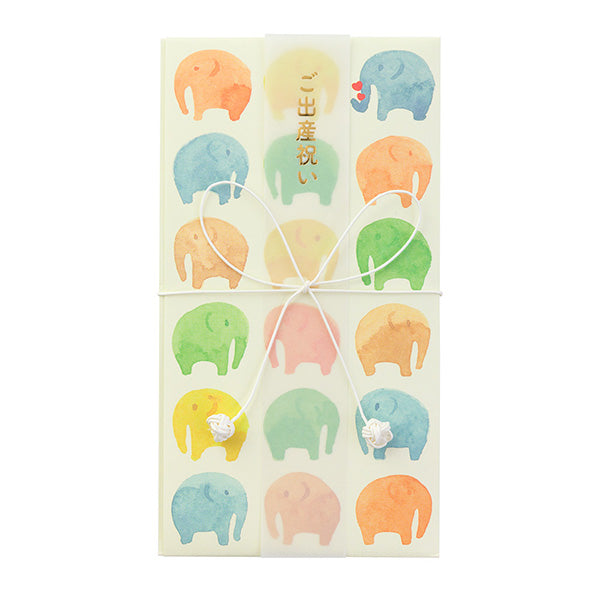 Midori/25366006_Kinpo366 Baby shower watercolor elephant pattern/4902805253666