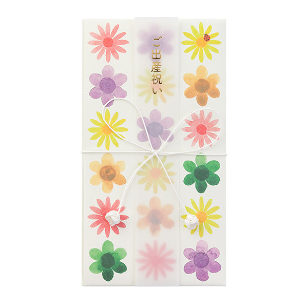 Midori/25367006_Kinpo367 Baby gift watercolor flower pattern/4902805253673