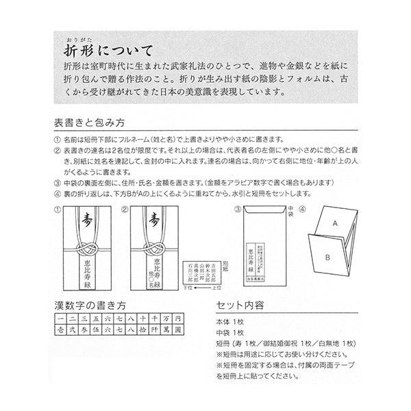 OS 金封 結婚祝 25492 ミドリ 25492006　4902805254922（5セット）