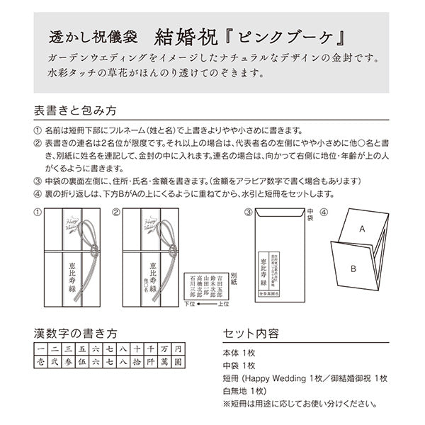 OS 金封結婚祝 25529 ミドリ 25529006　4902805255295（5セット）