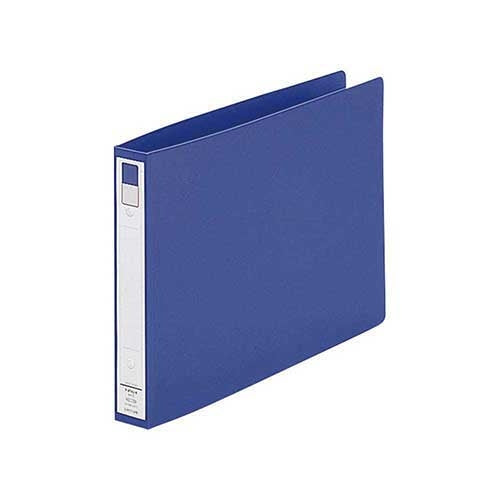 LIHITLAB ring file F-874U-8 A4E 36mm blue