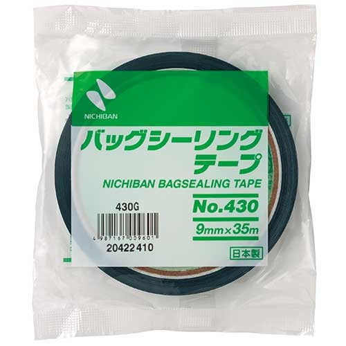 ニチバン バッグシーリングテープ 430G 緑 20巻