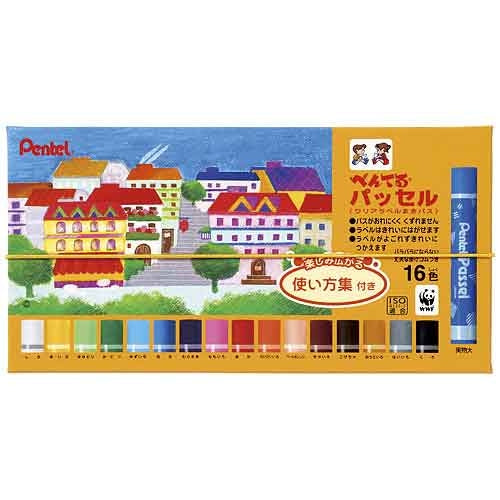 Pentel パッセル GHPAR-16 16 colors rubber hook