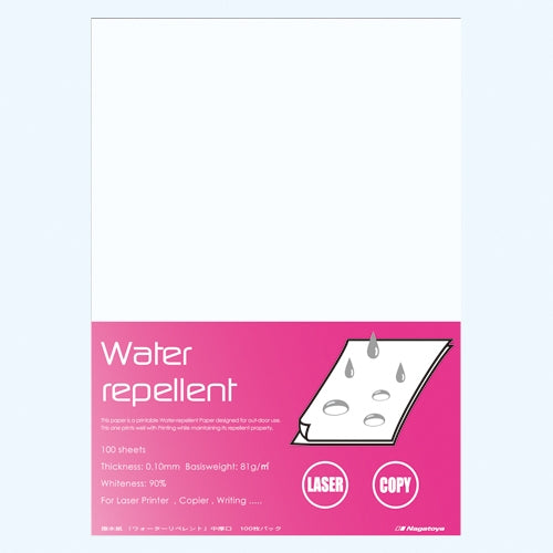 Carta idrorepellente Nagatoya Shoten Na-WR101 Medio spessore A4 100 fogli