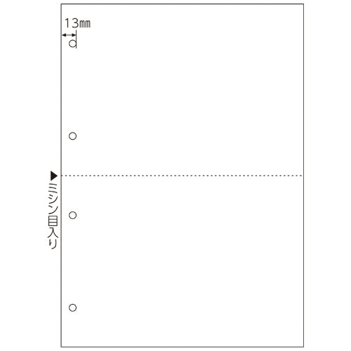 ヒサゴ プリンター帳票 BP2003WZ A4 白/2面 2400枚 4902668557031