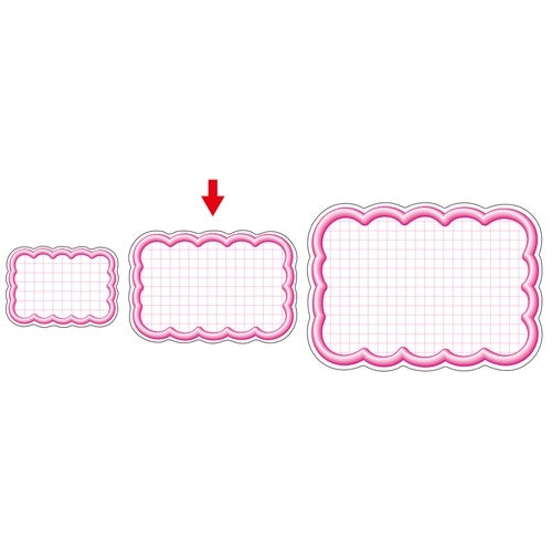 Pink out of the hawk 印抜型 card 16-4116 cloud form