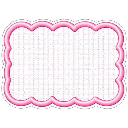 Hawk 印抜型 card 16-4196 cloud form size pink