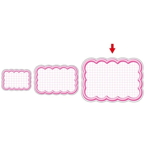 Hawk 印抜型 card 16-4196 cloud form size pink