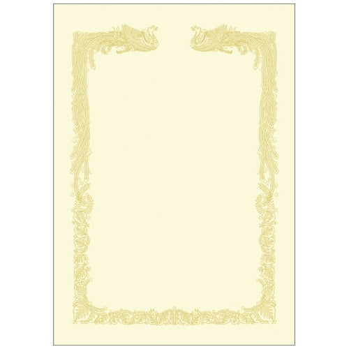 Hawk mark certificate of merit paper 10-1468 writing from left to right A4CR 100 pieces