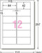 エーワン パソコン&ワープロ ラベル シール プリンタ兼用 12面 100枚 28312（10セット）