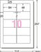 エーワン パソコン&ワープロ ラベル シール プリンタ兼用 10面 20枚 28313（10セット）
