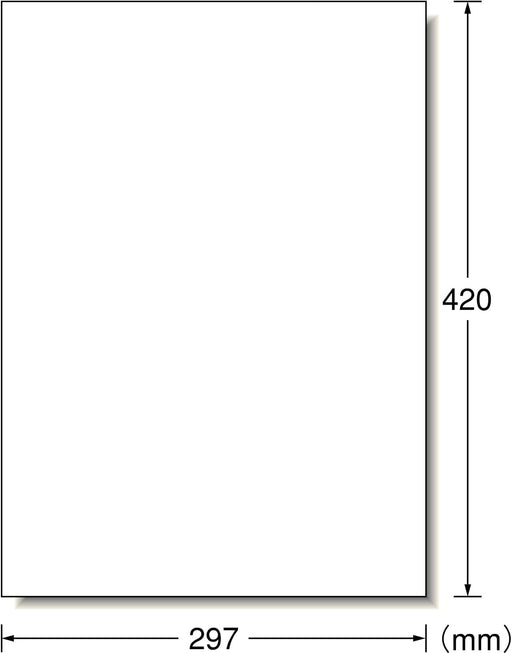 エーワン ラベルシール A3判 ノーカット 20枚 28411（10セット）