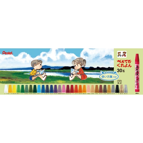 ぺんてる Pentel ぺんてる Pentelくれよん PTCR-30 30色セット