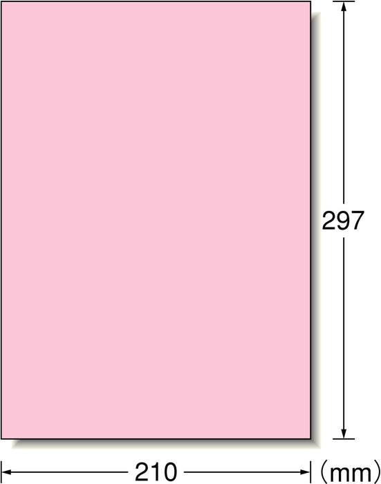 エーワン ラベルシール ピンク ノーカット 15枚 28492（10セット）