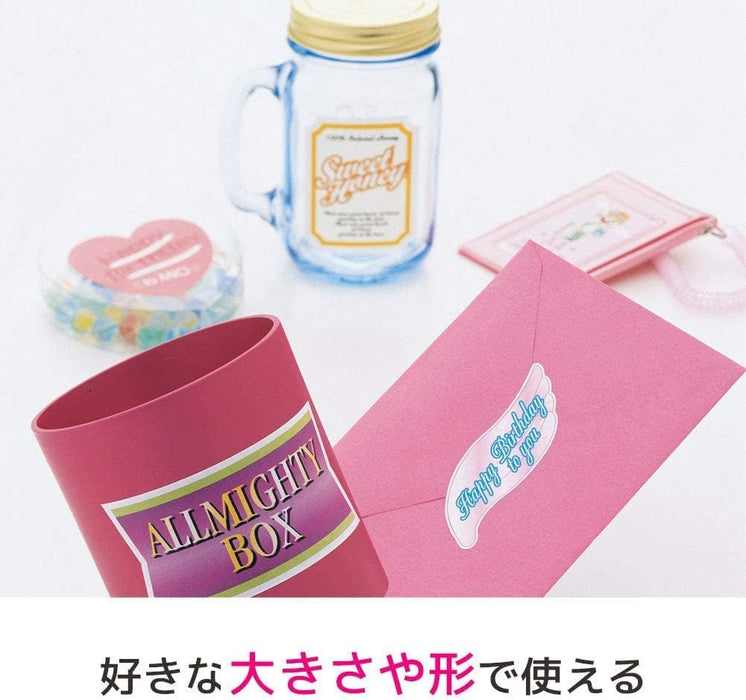 エーワン ラベルシール ピンク ノーカット 15枚 28492（10セット）