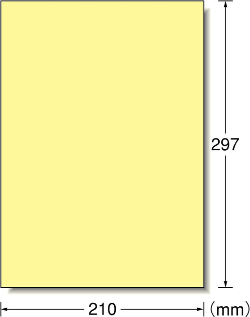エーワン ラベルシール クリーム ノーカット 15枚 28494（10セット）