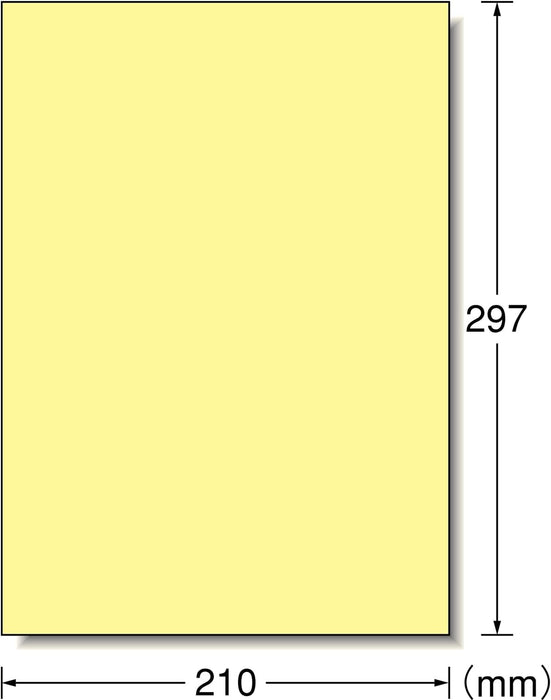 エーワン ラベルシール クリーム ノーカット 15枚 28494（10セット）