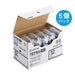 King Jim PRO tape SS12K-5P lettres noires sur blanc 12mm 5 pièces