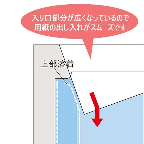 LIHITLAB. クリヤーポケット G49090 A4S 2穴 20枚 4903419352905