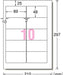 エーワン ラベルシール インクジェット 10面 20枚 28911（10セット）