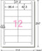 エーワン ラベルシール インクジェット 12面 100枚 28920（10セット）