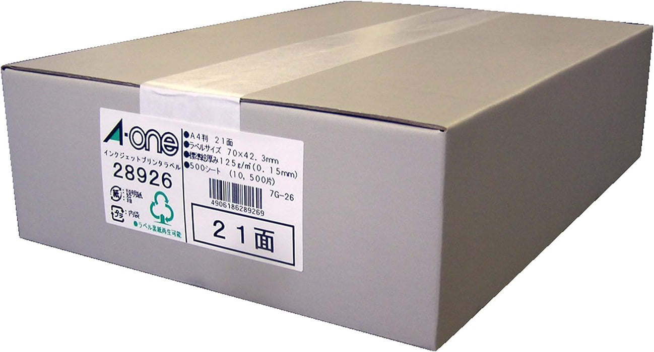 エーワン_プリンタラベル２１面 28926 /4906186289269