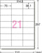 エーワン ラベルシール インクジェット 21面 100枚 28932（10セット）