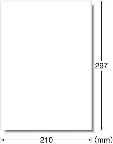 エーワン ラベルシール 水に強くてキレイにはがせる 光沢 ノーカット 4枚 29282（10セット）