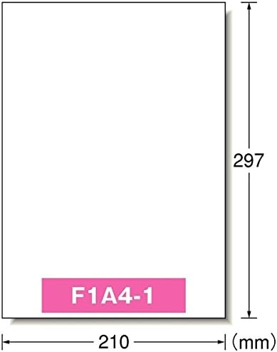 エーワン ラベルシール 水に強くてキレイにはがせる 光沢 ノーカット 4枚 29282（10セット）