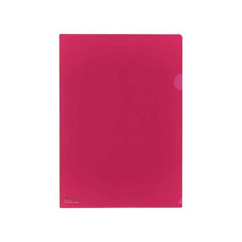LIHITLAB. クリヤーホルダー F-78-2 A4 紅 5枚 2147345063197