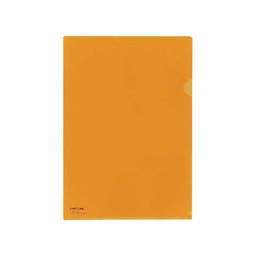 LIHITLAB. クリヤーホルダー F-78-4 A4 橙 5枚 2147345063210