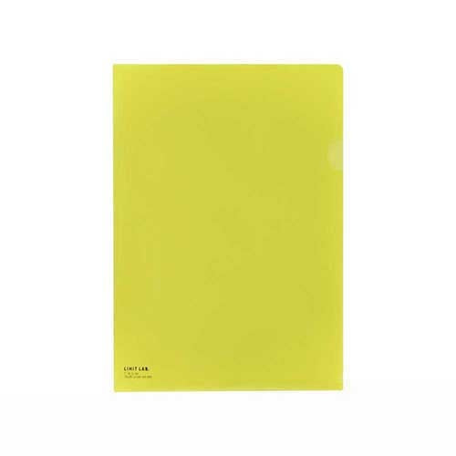LIHITLAB. クリヤーホルダー F-78-5 A4 黄 5枚 2147345063227