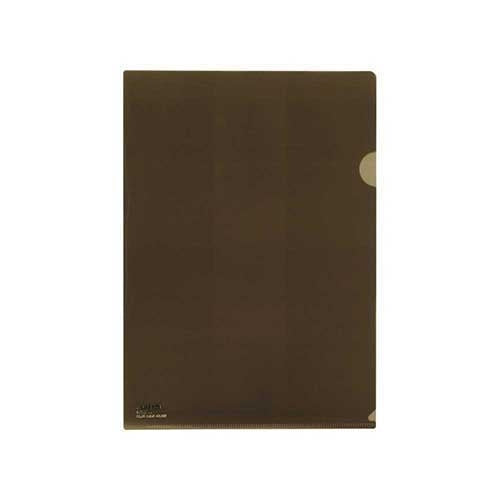 LIHITLAB. クリヤーホルダー F-78-9 A4 茶 5枚 2147345063265