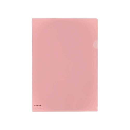 LIHITLAB. クリヤーホルダー F-78-12 A4 桃 5枚 2147345063296