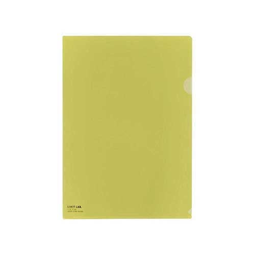 LIHITLAB. クリヤーホルダー F-78-17 A4 Cイエロー5枚 2147345063340