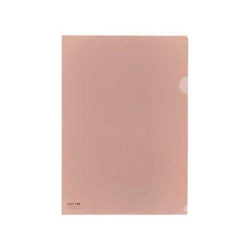 LIHITLAB. クリヤーホルダー F-78-21 A4 Ｒピンク 5枚 2147345063388