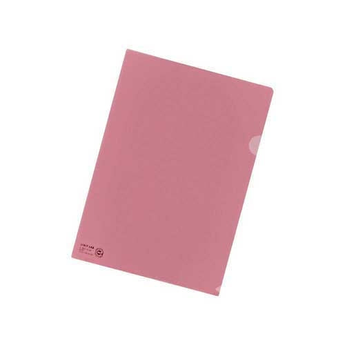 LIHITLAB. クリヤーホルダー F-78EC18 A4 Cピンク 5枚 2147345063500