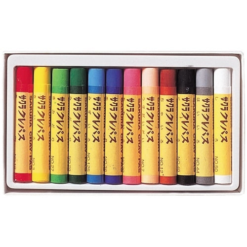 Sakura Crepas Crepas LP12R Thick Roll 12 Colors (Paper Case) 4901881142840