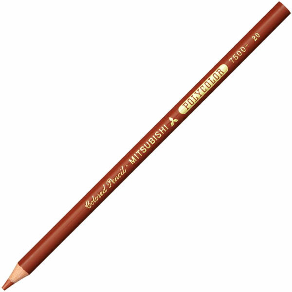 Mitsubishi ดินสอ Uni Color แดง น้ำตาล K750020 4902778006016